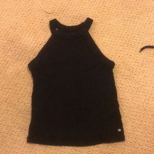 Black high neck tank